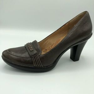 Sofft Leather Pump Brown Size 8 Narrow